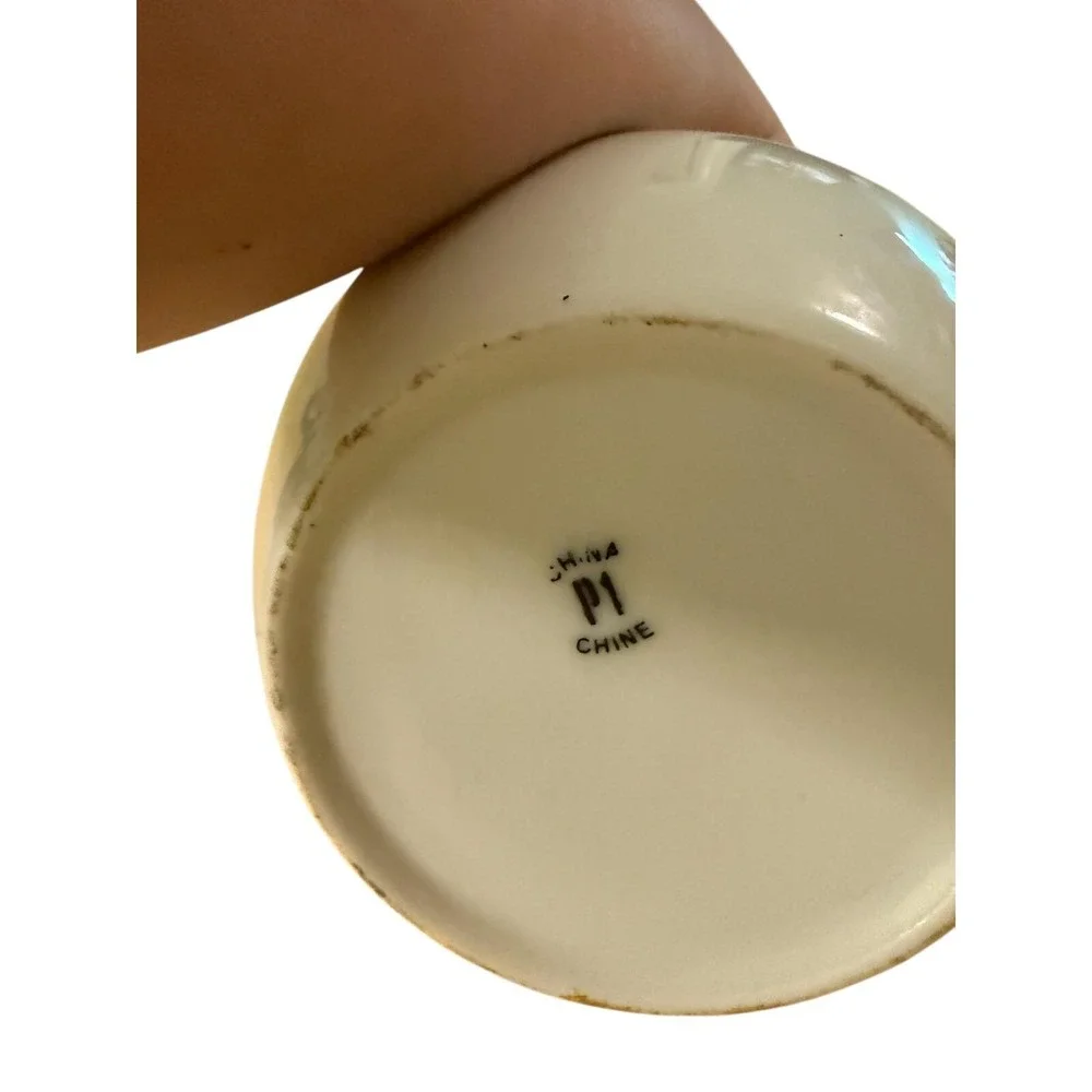 Pier 1 Sakai Bamboo Handle White Porcelain Teapot‎
